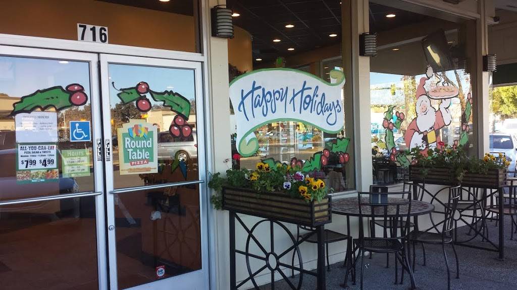 Round Table Pizza | meal delivery | 716 Contra Costa Blvd, Pleasant Hill, CA 94523, USA | 9257983355 OR +1 925-798-3355