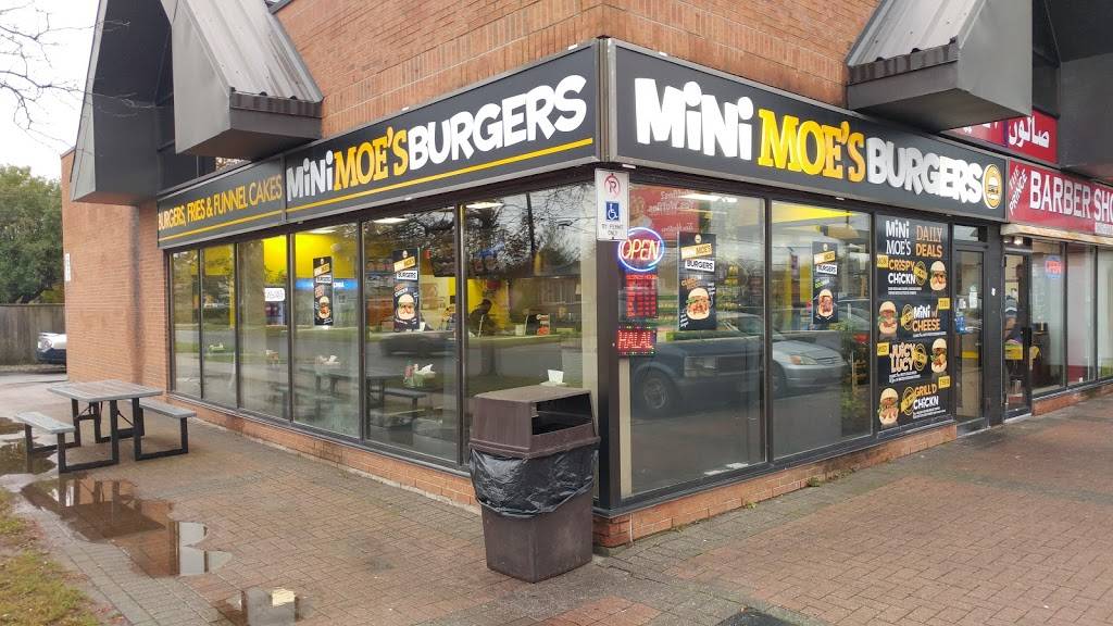 Mini Moes Burgers Fries and Funnel Cakes | restaurant | 1961 Lawrence Ave E #1, Scarborough, ON M1R 2Y8, Canada | 6473516637 OR +1 647-351-6637