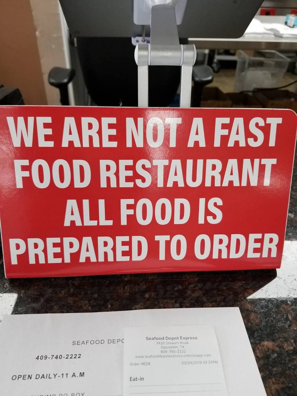 Seafood Depot Express | restaurant | 7428 Stewart Rd, Galveston, TX 77551, USA | 4097402222 OR +1 409-740-2222