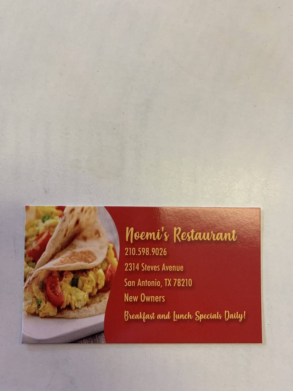Noemis Restaurant | restaurant | 2314 Steves Ave, San Antonio, TX 78210, USA | 2105989026 OR +1 210-598-9026