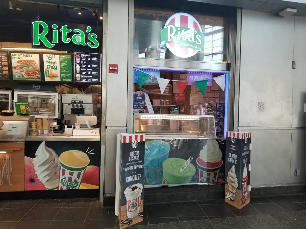 Ritas Italian Ice & Frozen Custard | restaurant | 4 South Street LL, Space 206, New York, NY 10004, USA | 2129431800 OR +1 212-943-1800