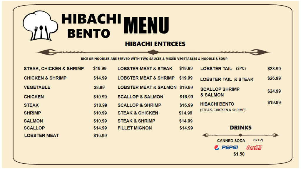 HIBACHI BENTO-LOCKBOURNE RD | restaurant | 1928 Lockbourne Rd, Columbus, OH 43207, USA | 6144431766 OR +1 614-443-1766