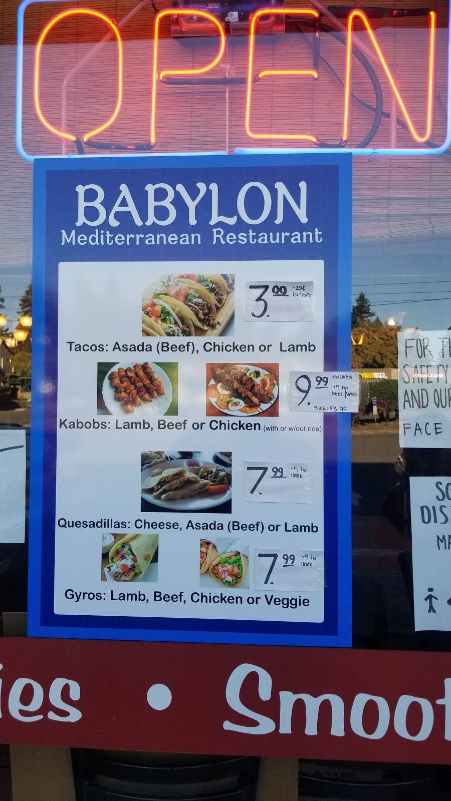 Babylon Mediterranean Restaurant | restaurant | 11139 SW Capitol Hwy, Portland, OR 97219, USA | 5032448688 OR +1 503-244-8688