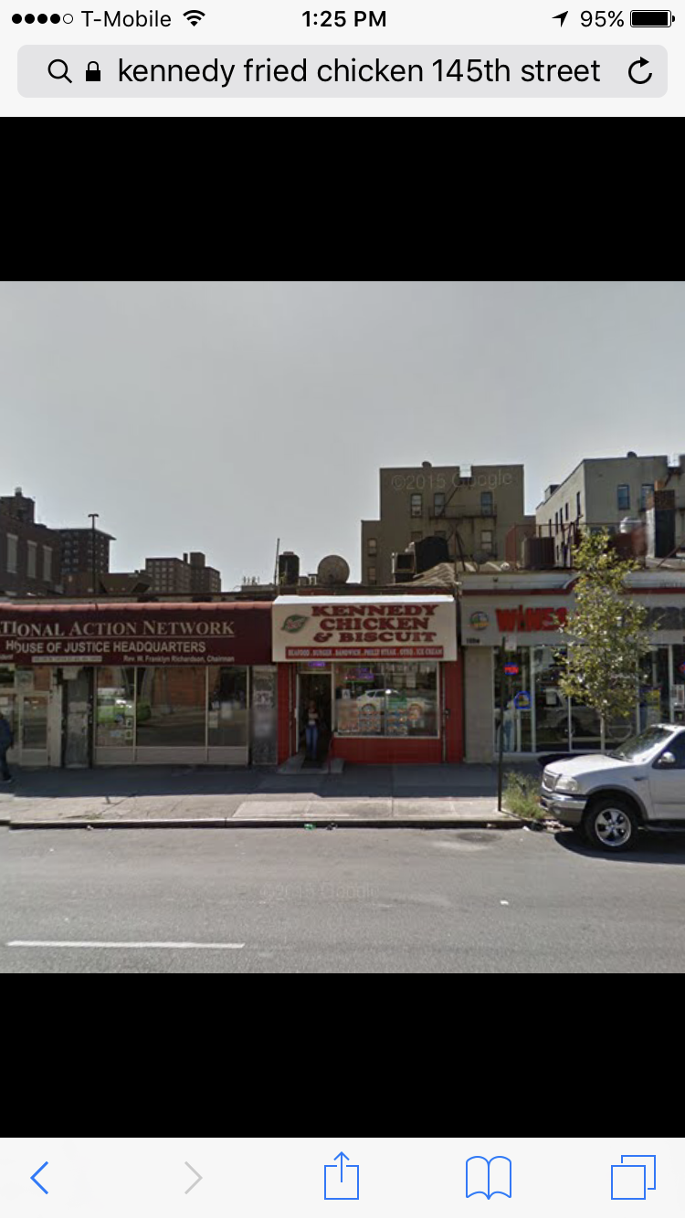 Kennedy Chicken & Biscuit | restaurant | 108 W 145th St, New York, NY 10039, USA | 2126901200 OR +1 212-690-1200