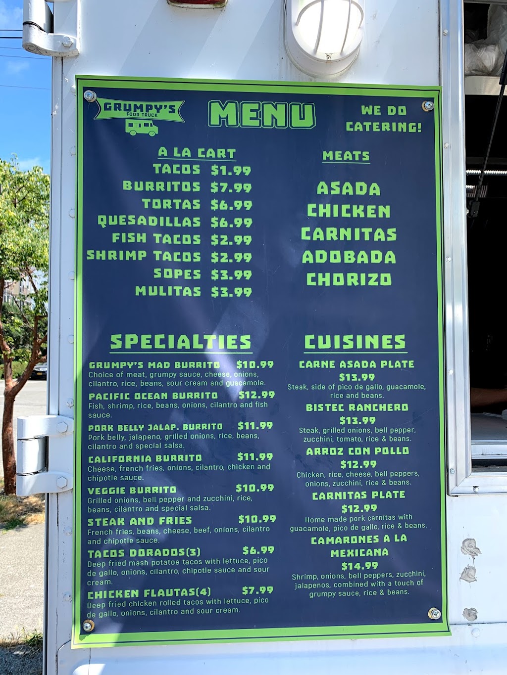 Grumpys Food Truck Ballard | restaurant | 5401 17th Ave NW, Seattle, WA 98107, USA | 2069817010 OR +1 206-981-7010