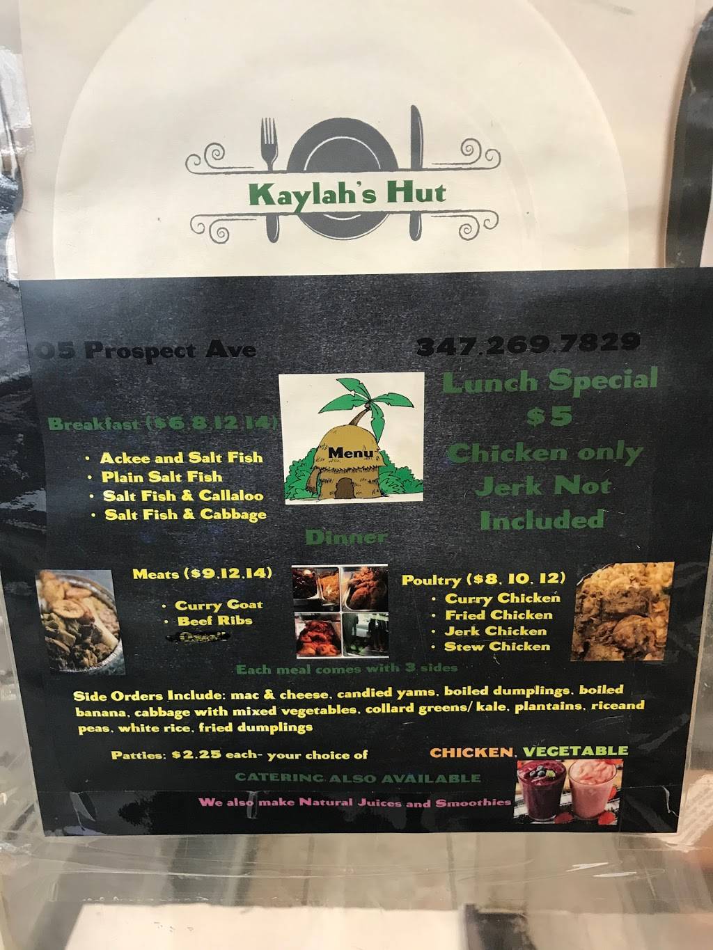 Kaylah’s Hut | restaurant | 805 Prospect Ave, Bronx, NY 10455, USA | 7184508252 OR +1 718-450-8252