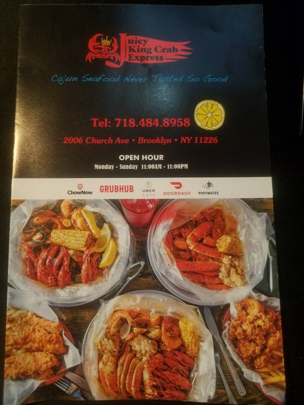 Juicy King Crab Express | restaurant | 2006 Church Ave, Brooklyn, NY 11226, USA | 7184848958 OR +1 718-484-8958