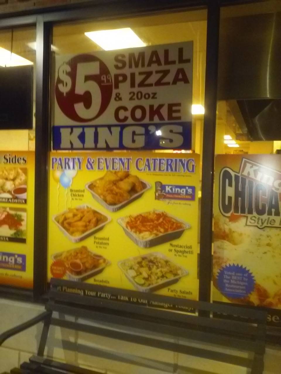 Kings Pizza | restaurant | 20571 15 Mile Rd, Clinton Twp, MI 48035, USA | 5867929844 OR +1 586-792-9844