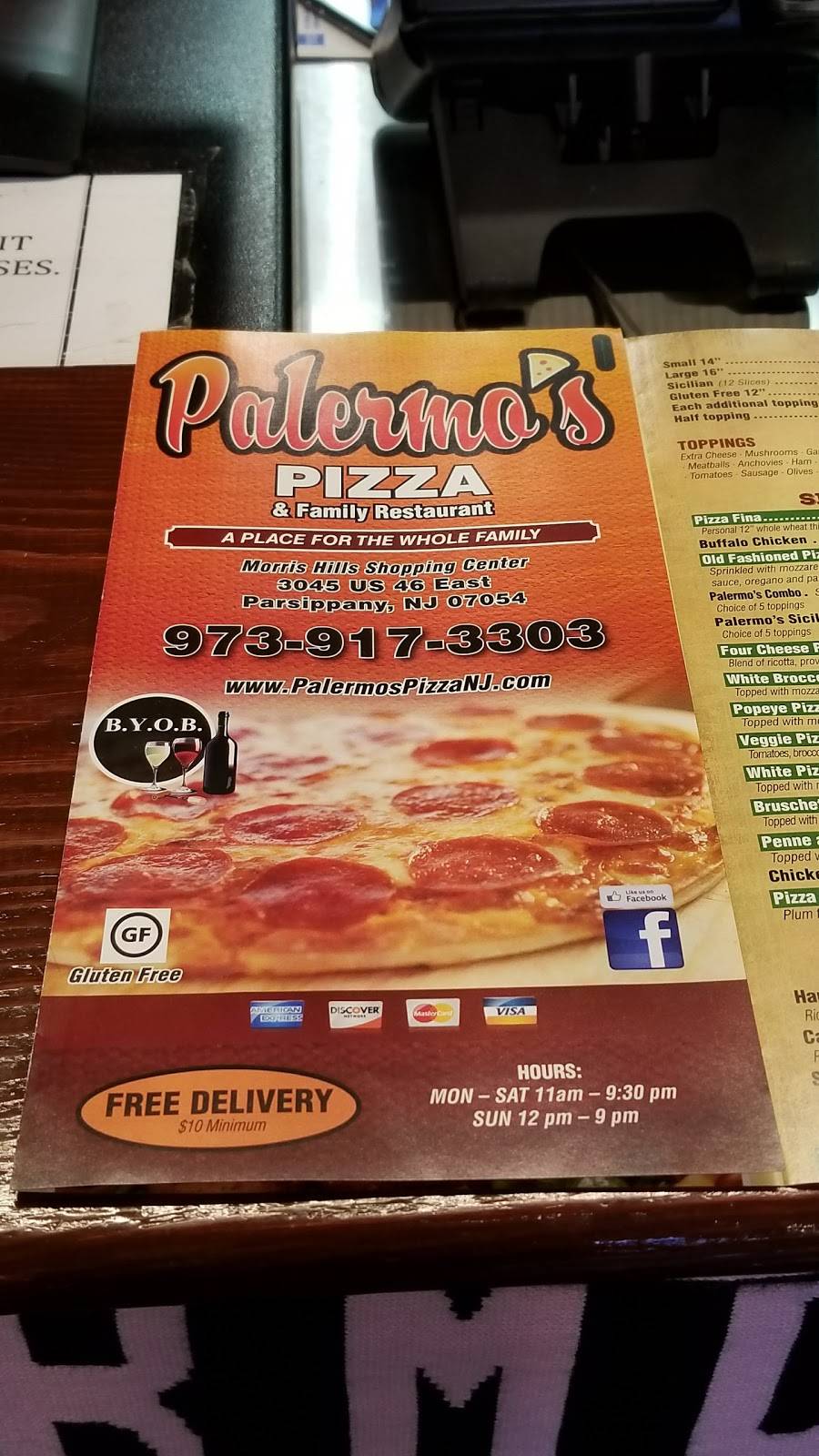 Palermos Pizzeria & Family Restaurant | restaurant | 3045 US-46, Parsippany, NJ 07054, USA | 9739173303 OR +1 973-917-3303