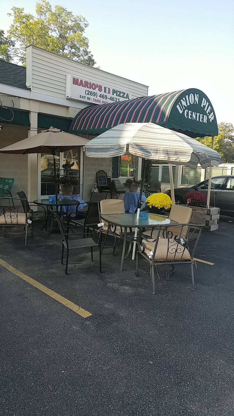 Marios Pizza | restaurant | 16170 Red Arrow Hwy, Union Pier, MI 49129, USA | 2694694633 OR +1 269-469-4633