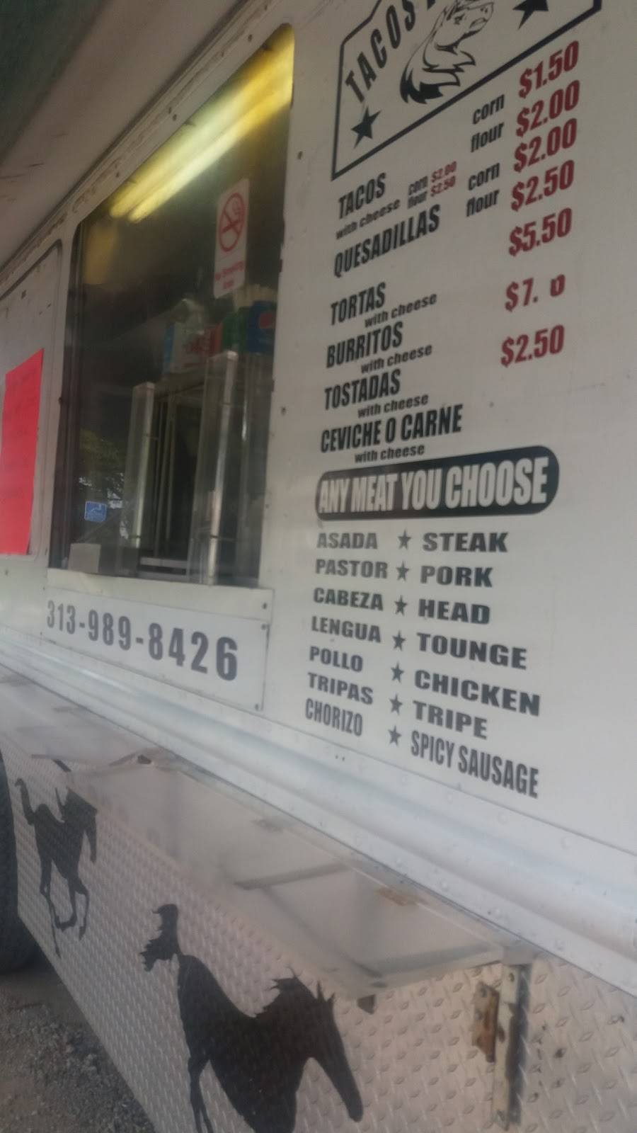 Tacos el Caballo | restaurant | 1445 Springwells St, Detroit, MI 48209, USA | 3139898426 OR +1 313-989-8426