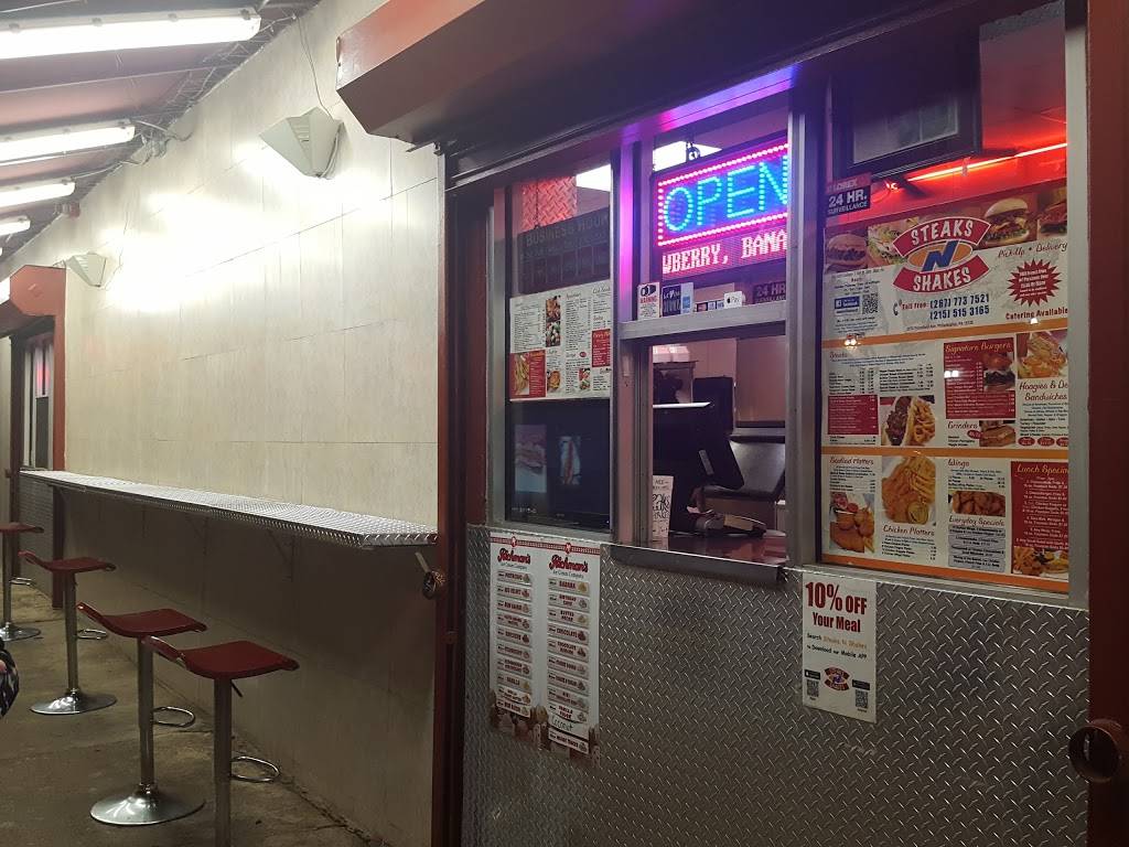 Steaks N Shakes | meal takeaway | 2573 Frankford Ave, Philadelphia, PA 19125, USA | 2677737521 OR +1 267-773-7521