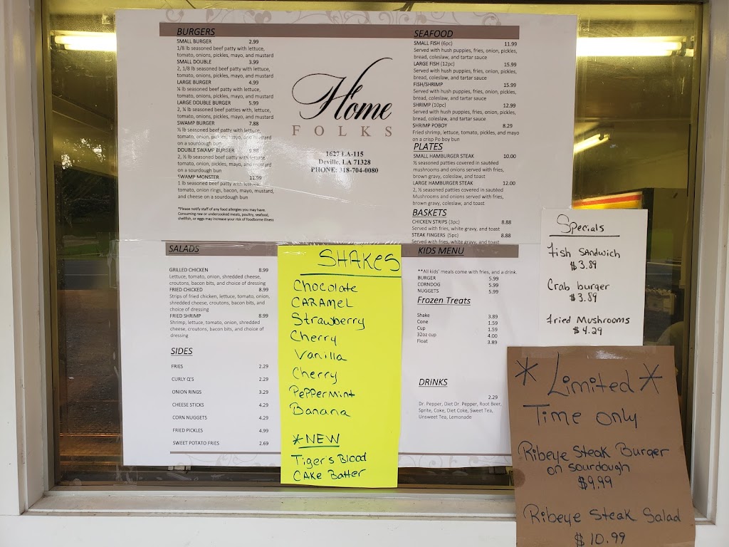 Brian’s Home Folks Diner | restaurant | 1627 LA-115, Deville, LA 71328, USA | 3184270381 OR +1 318-427-0381
