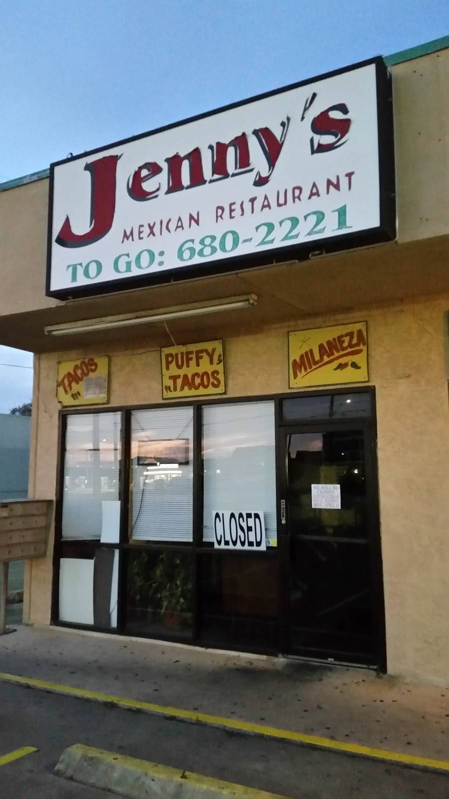 Jennys Mexican Restaurant | restaurant | 8035 Culebra Rd # 114, San Antonio, TX 78251, USA | 2106802221 OR +1 210-680-2221
