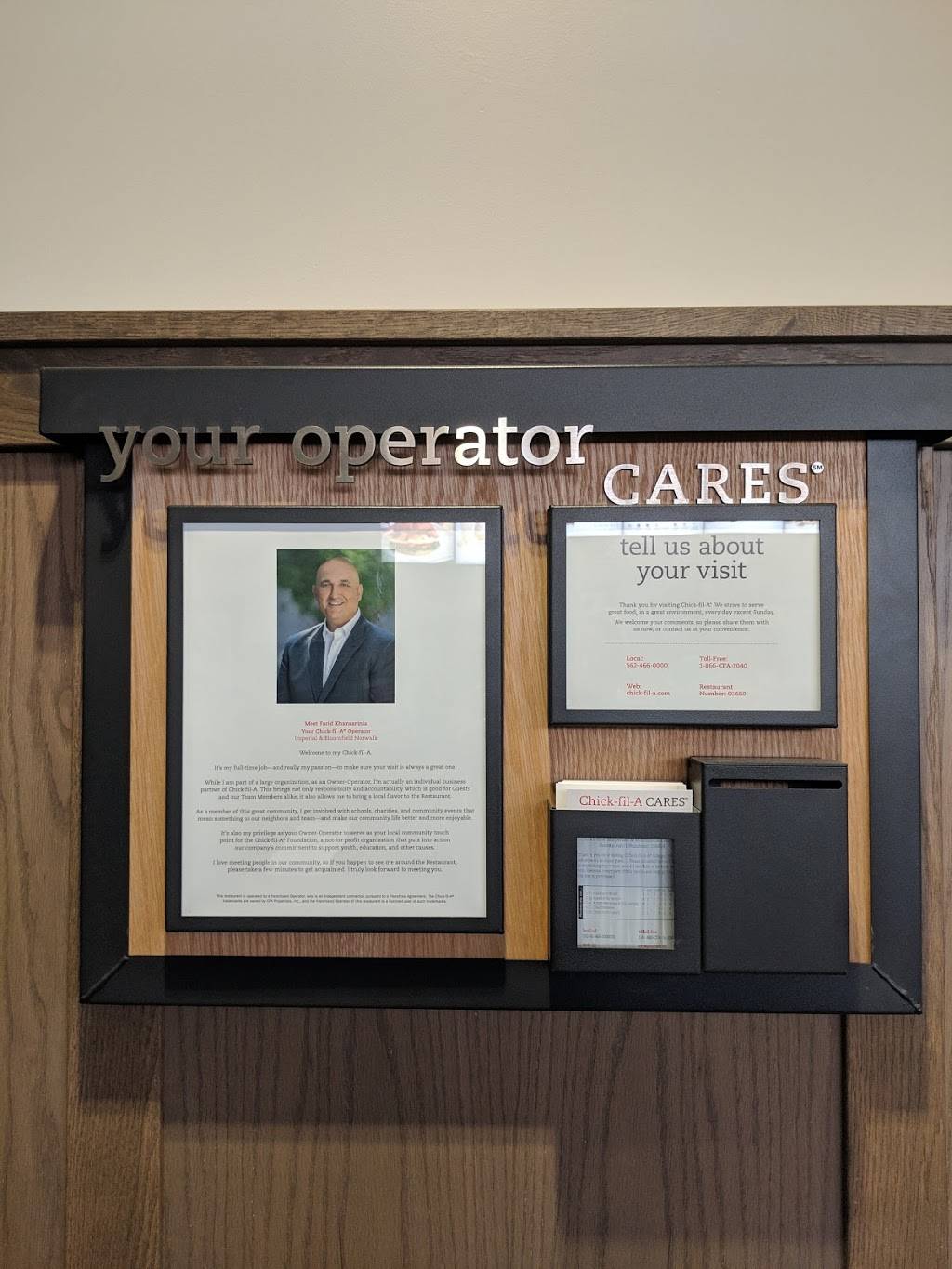 Chick-fil-A Imperial & Bloomfield Norwalk | restaurant | 12555 Imperial Hwy, Norwalk, CA 90650, USA | 5624660000 OR +1 562-466-0000