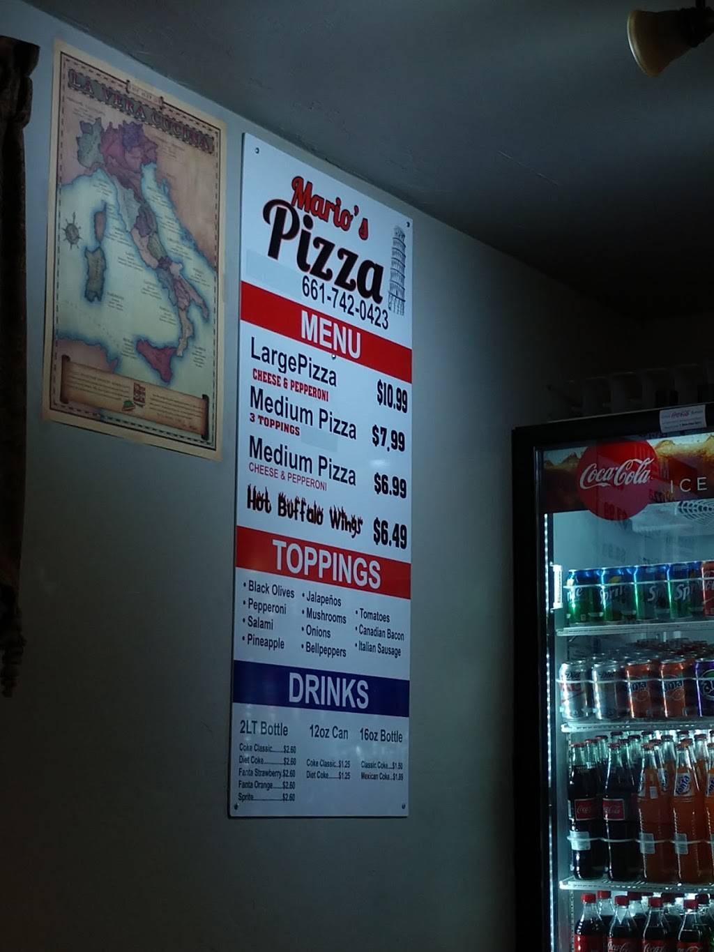 Marios Pizza | restaurant | 2643 Niles St, Bakersfield, CA 93306, USA | 6617420423 OR +1 661-742-0423