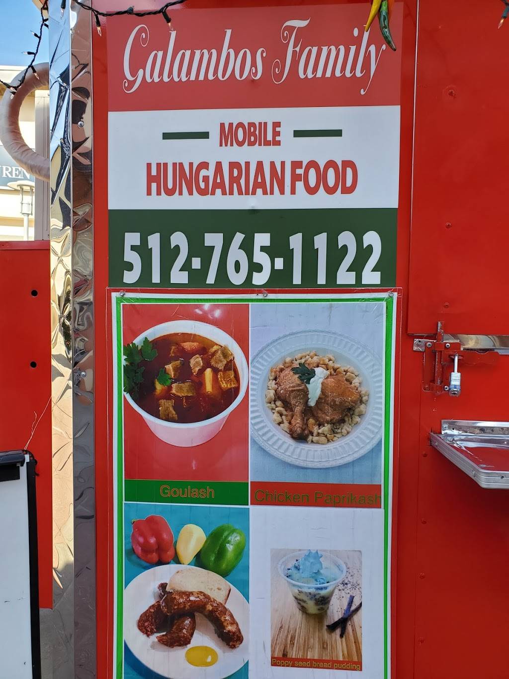 Galambos Family Hungarian Food - mobile trailer | restaurant | 4401 N Interstate 35 Frontage Rd, Round Rock, TX 78665, USA | 5127651122 OR +1 512-765-1122