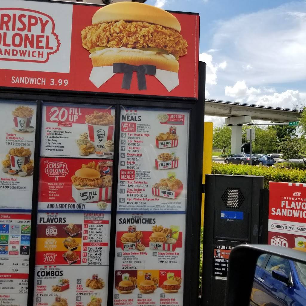 KFC | restaurant | 6195 NW 27th Ave, Miami, FL 33142, USA | 3056338397 OR +1 305-633-8397