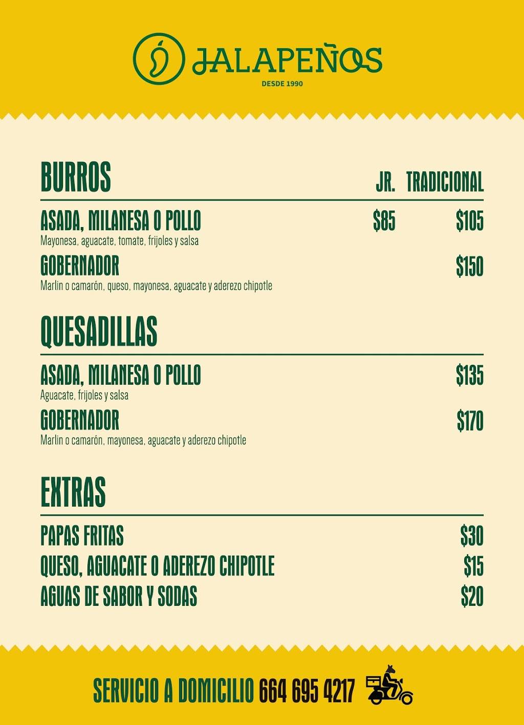 BURROS Jalapeños | restaurant | Paseo Ensenada 1879 A, Playas, costa de sol, 22505 Tijuana, B.C., Mexico | 0446648058061 OR +52 1 664 805 8061