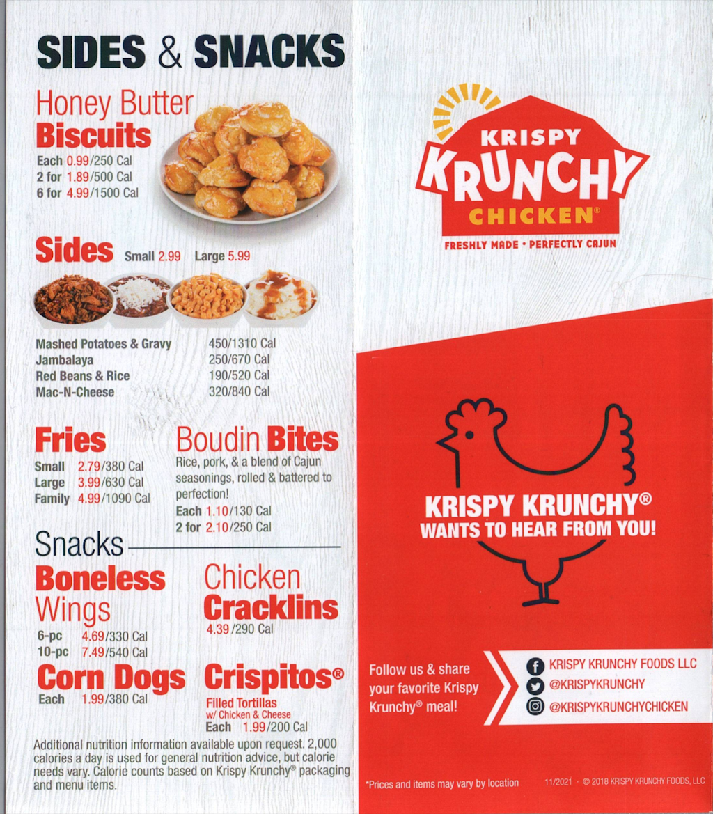 Krispy Krunchy Chicken | restaurant | 34429 Yucaipa Blvd, Yucaipa, CA 92399, USA | 9097971423 OR +1 909-797-1423