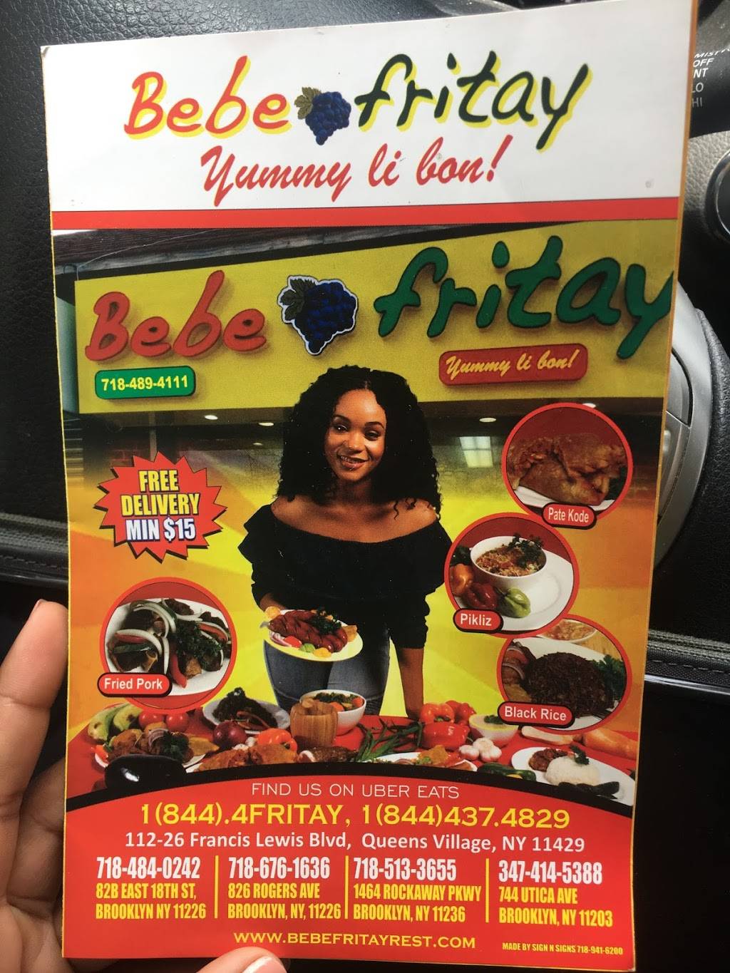 Bebe Fritay | restaurant | 112-26 Francis Lewis Blvd, Queens Village, NY 11429, USA | 7184894111 OR +1 718-489-4111