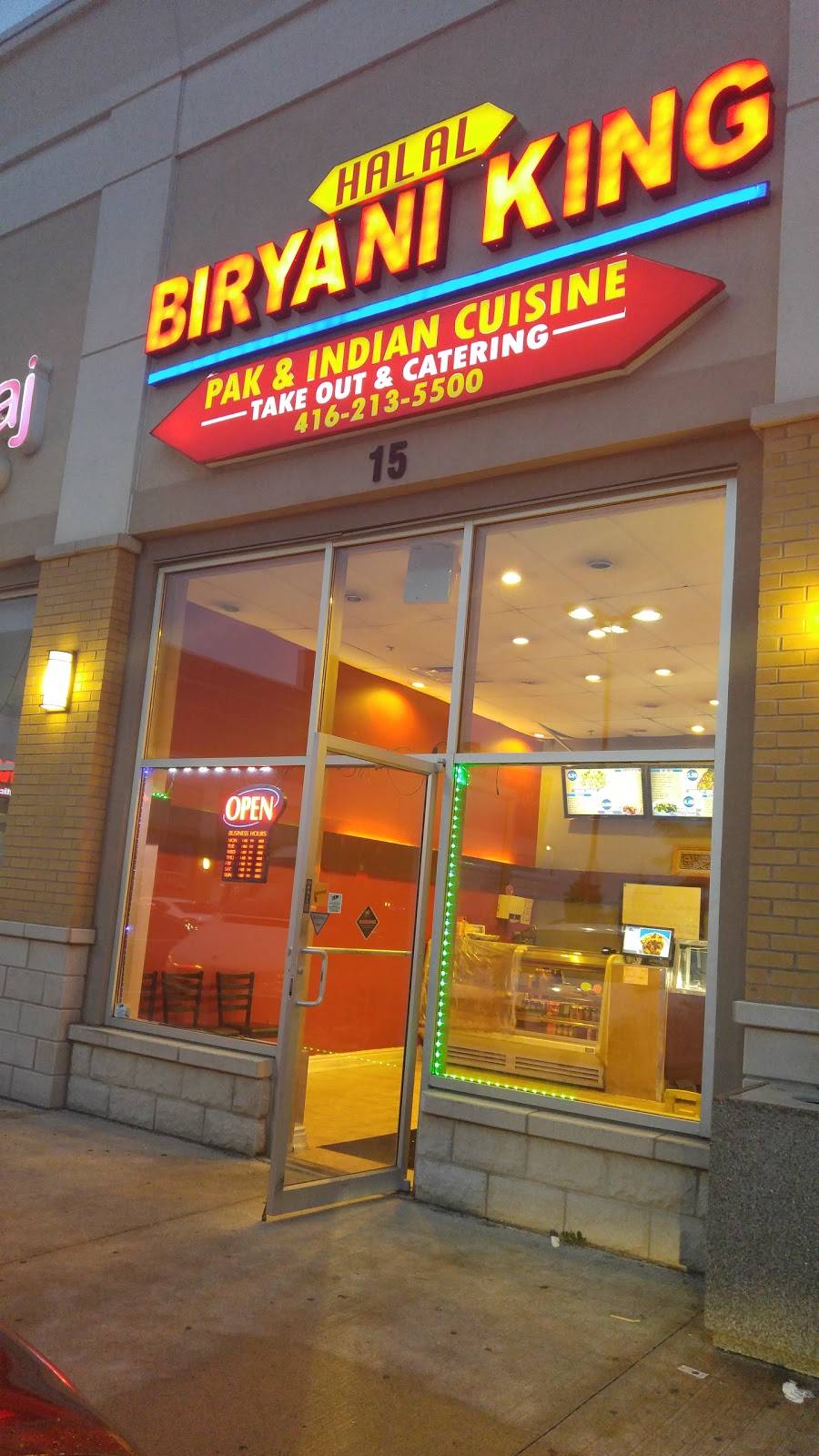 Biryani King | restaurant | 680 Rexdale Blvd #15, Etobicoke, ON M9W 6T4, Canada | 4162135500 OR +1 416-213-5500