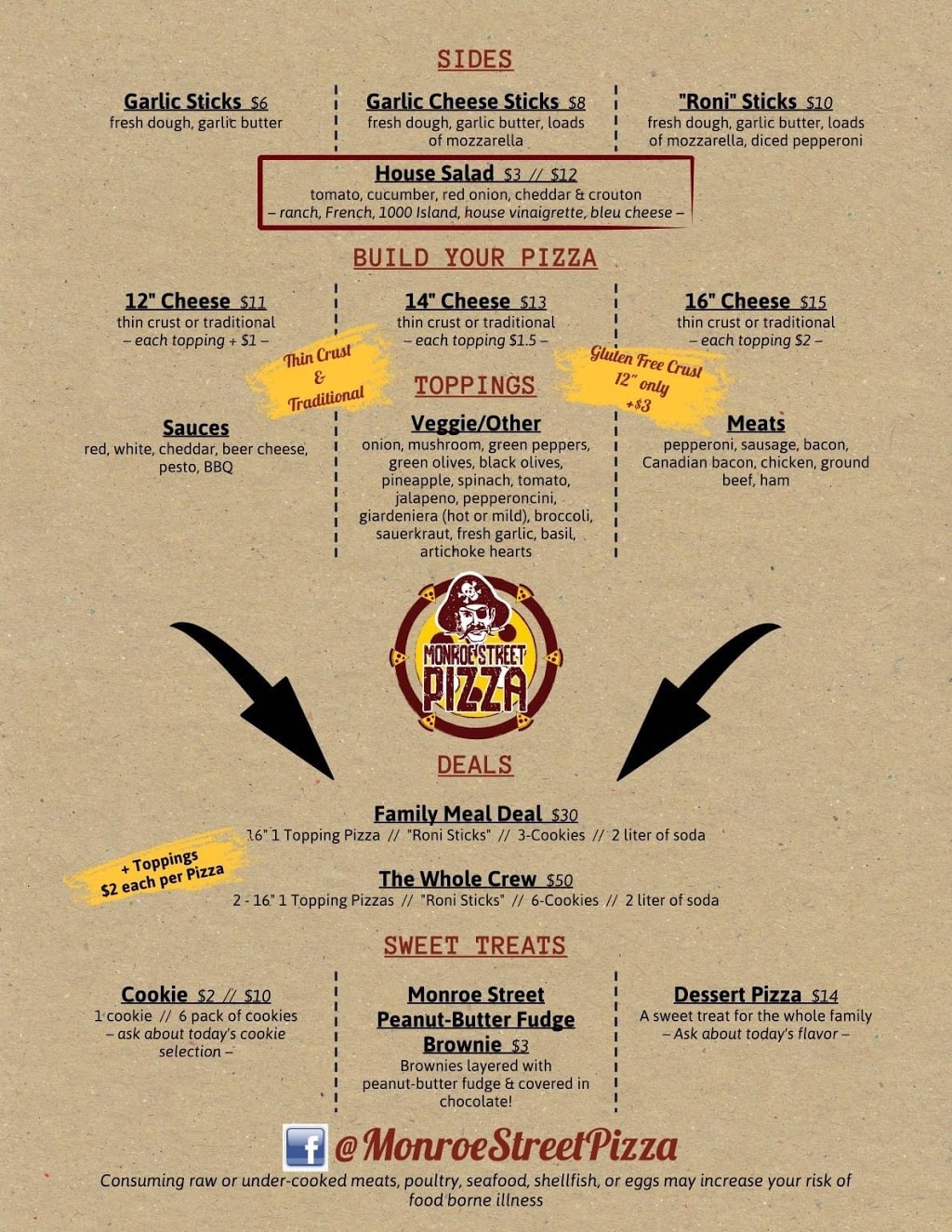 Monroe Street Pizza | meal takeaway | 122 S Monroe St, Waterloo, WI 53594, USA | 9204788100 OR +1 920-478-8100