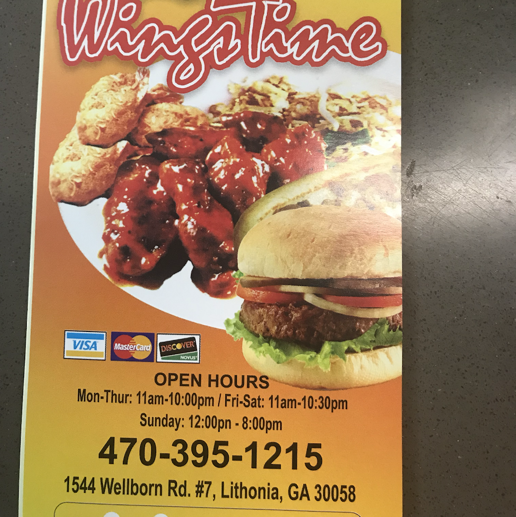 Wings Time | restaurant | 1544 Wellborn Rd, Lithonia, GA 30058, USA | 4703951215 OR +1 470-395-1215