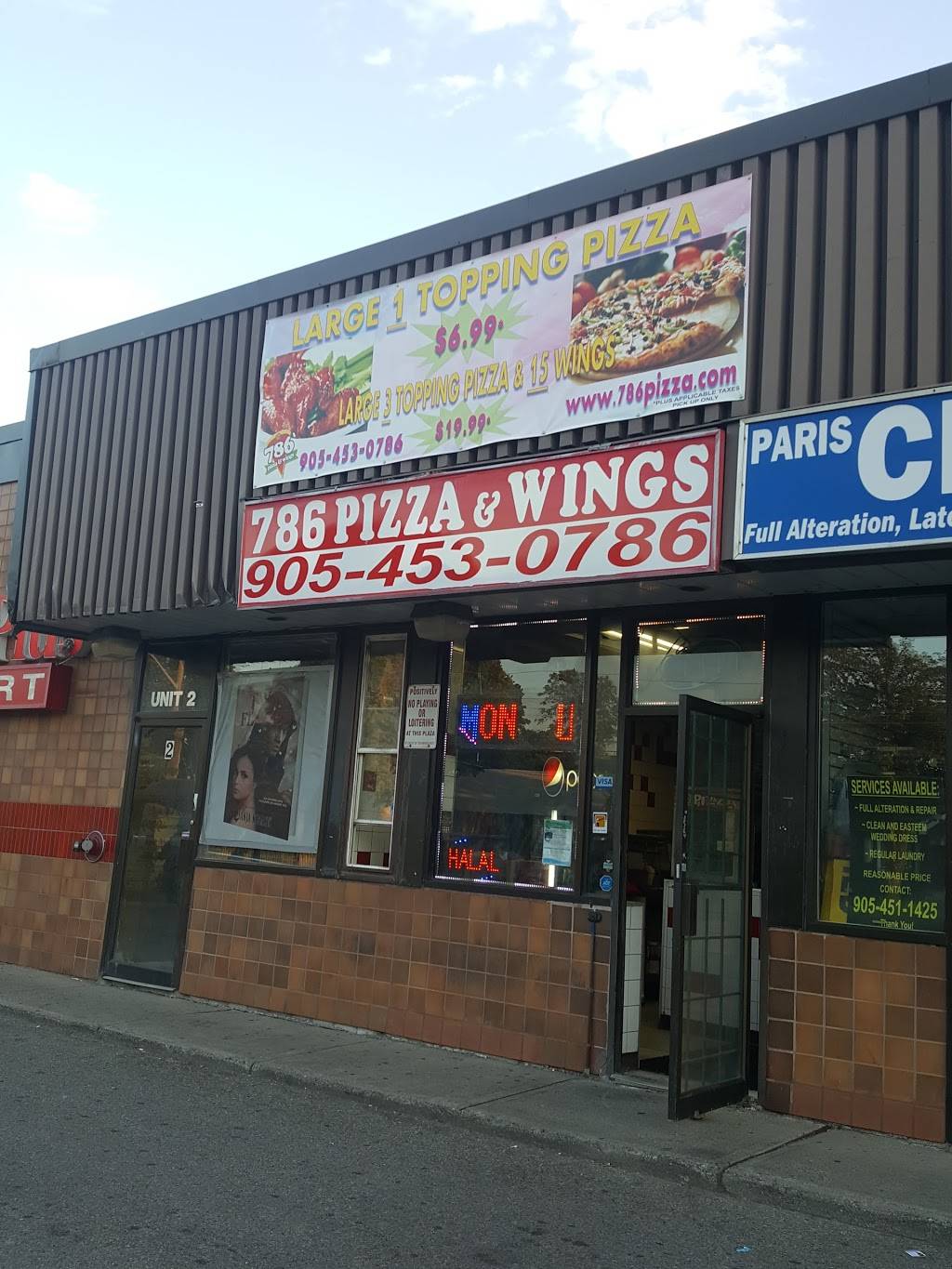 786 Pizza & Wings | restaurant | 400 Queen St W, Brampton, ON L6X 1B3, Canada | 9054530786 OR +1 905-453-0786