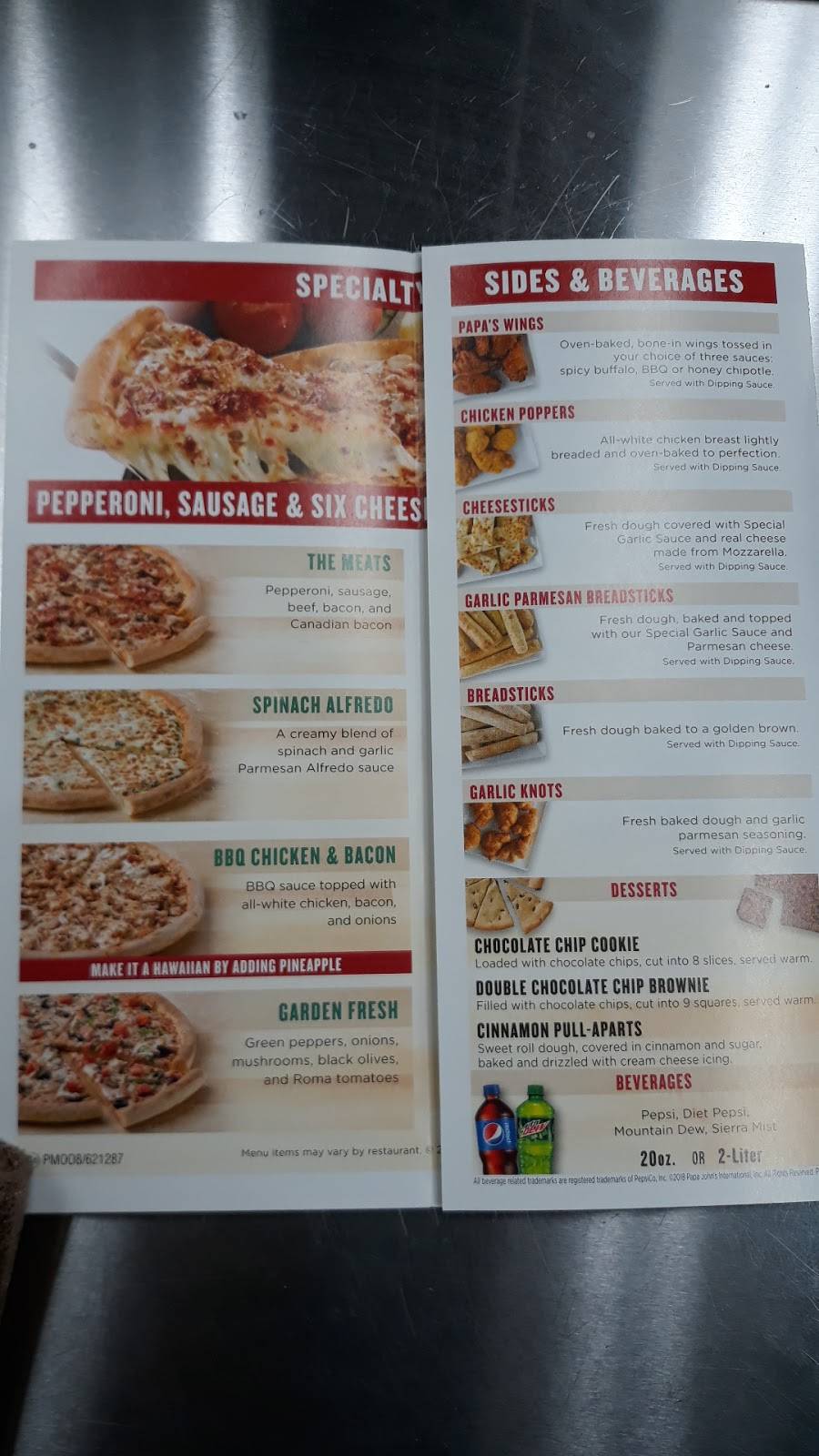 Papa Johns Pizza | restaurant | 8838l Viscount Blvd L, El Paso, TX 79925, USA | 9155952222 OR +1 915-595-2222