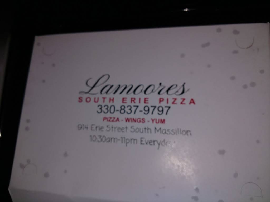 Lamoores South Erie Pizza | meal takeaway | 914 Erie St S, Massillon, OH 44647, USA | 3308379797 OR +1 330-837-9797