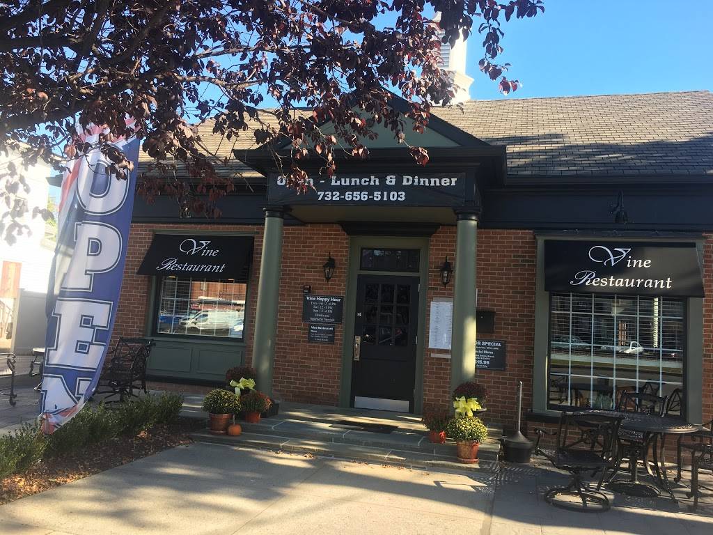 Vine Restaurant | restaurant | 25 E Railroad Ave, Jamesburg, NJ 08831, USA | 7326565103 OR +1 732-656-5103