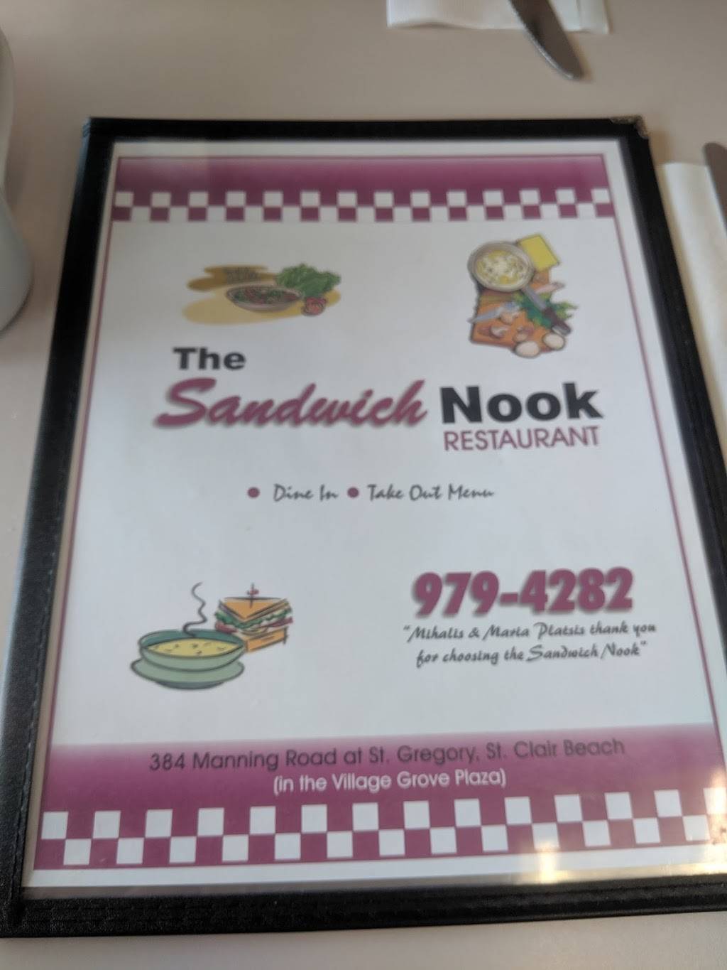 Sandwich Nook | restaurant | 384 Manning Rd, Windsor, ON N8N 4W5, Canada | 5199794282 OR +1 519-979-4282