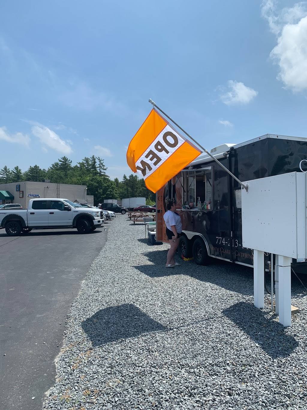 Clarks Catering Food Trailer | restaurant | Parking lot, 13 Harding St, Lakeville, MA 02347, USA | 7742135112 OR +1 774-213-5112