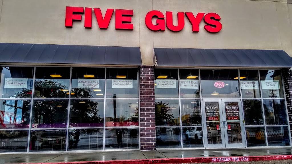 Five Guys | meal takeaway | 655 Sunland Park Dr, El Paso, TX 79912, USA | 9155812415 OR +1 915-581-2415