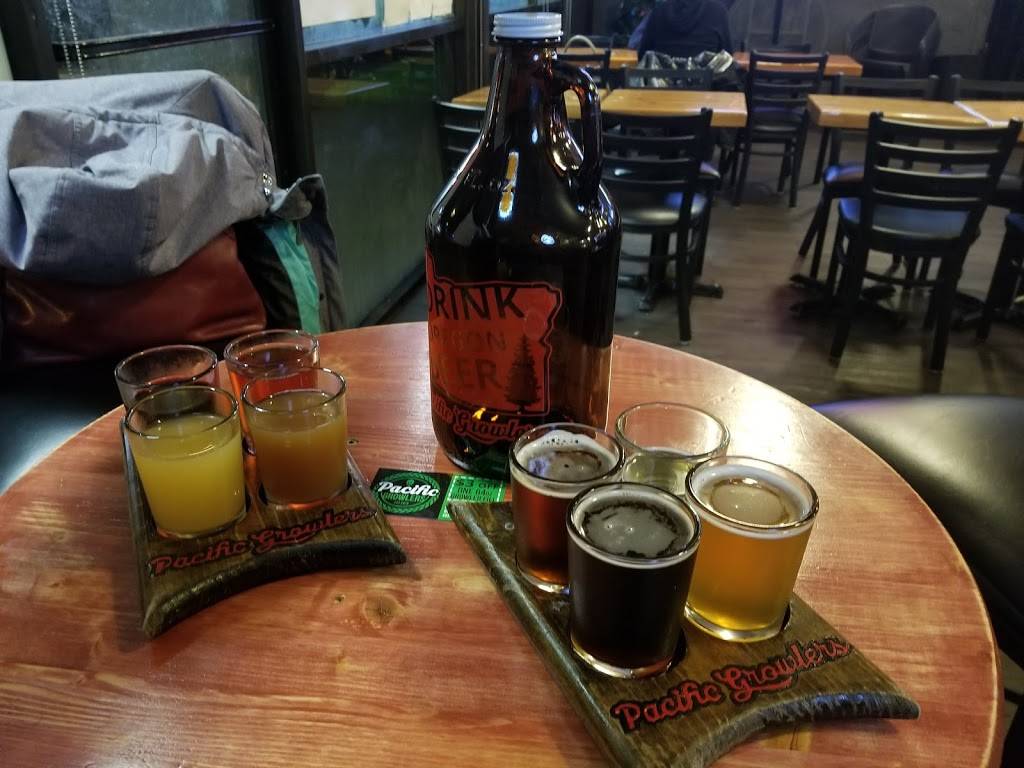 Pacific Growlers Taphouse | restaurant | 11427 SW Scholls Ferry Rd, Beaverton, OR 97008, USA | 5035210440 OR +1 503-521-0440