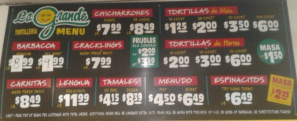 Tortilleria La Grande | restaurant | 1622 Pleasanton Rd, San Antonio, TX 78221, USA | 2109211502 OR +1 210-921-1502