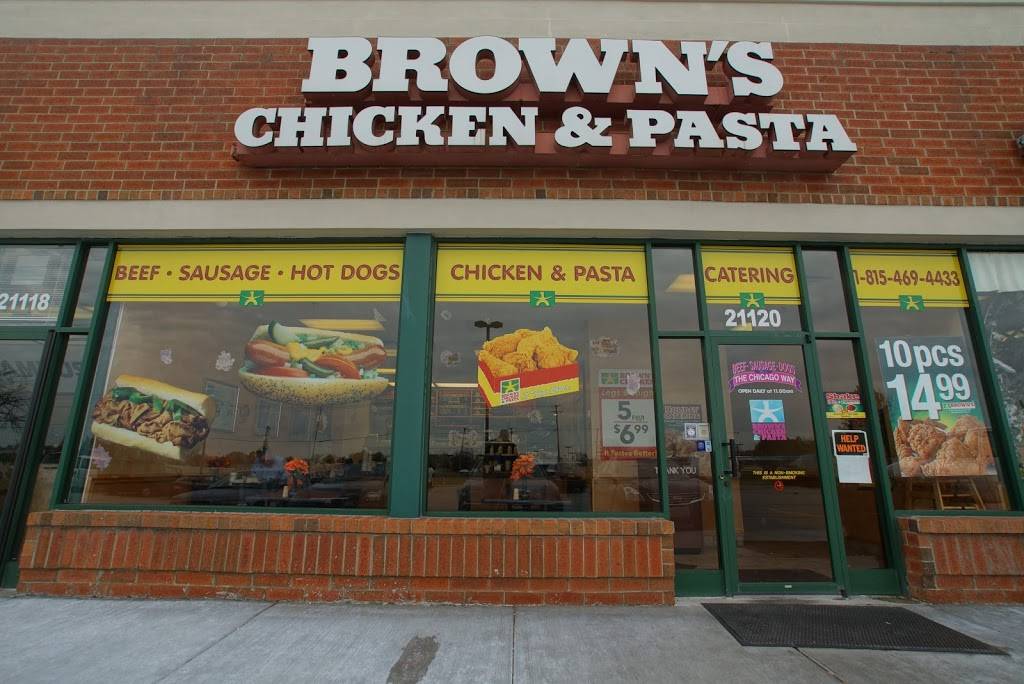 Browns Chicken & Pasta | restaurant | 21120 South La Grange Road, Frankfort, IL 60423, USA | 8154694433 OR +1 815-469-4433