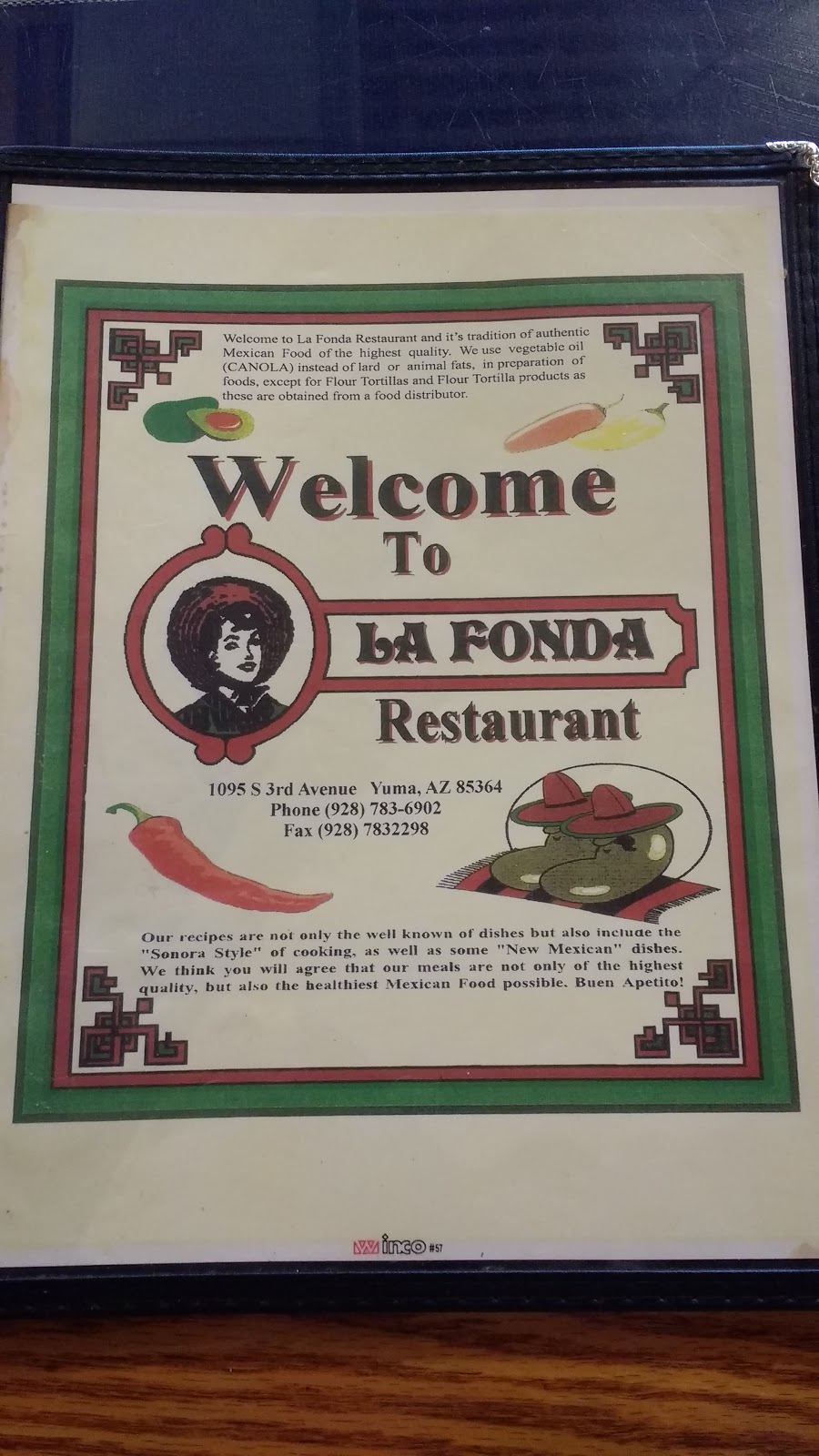 La Fonda Restaurant And Tortilla Factory | restaurant | 248-298 W 11th St, Yuma, AZ 85364, USA | 9287836902 OR +1 928-783-6902