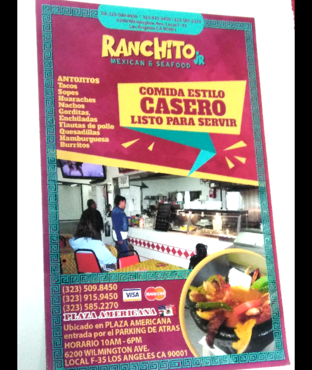 Ranchito Jr Mexican & Seafood | restaurant | Huntington Park, CA 90001, USA | 3235098450 OR +1 323-509-8450