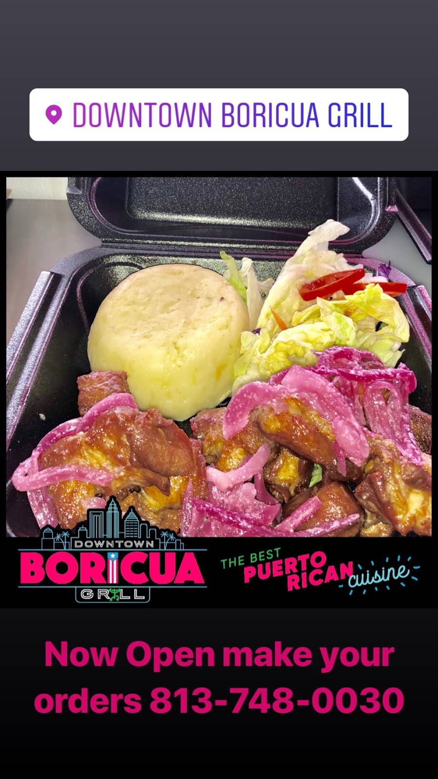 Downtown Boricua Grill | restaurant | 2704 E College Ave, Ruskin, FL 33570, USA | 8137480030 OR +1 813-748-0030
