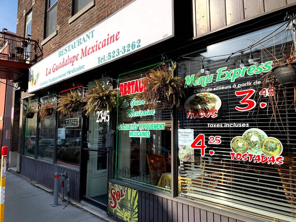 Guadalupe mexicaine | restaurant | 2345 Rue Ontario E, Montréal, QC H2K 1W2, Canada | 5145233262 OR +1 514-523-3262