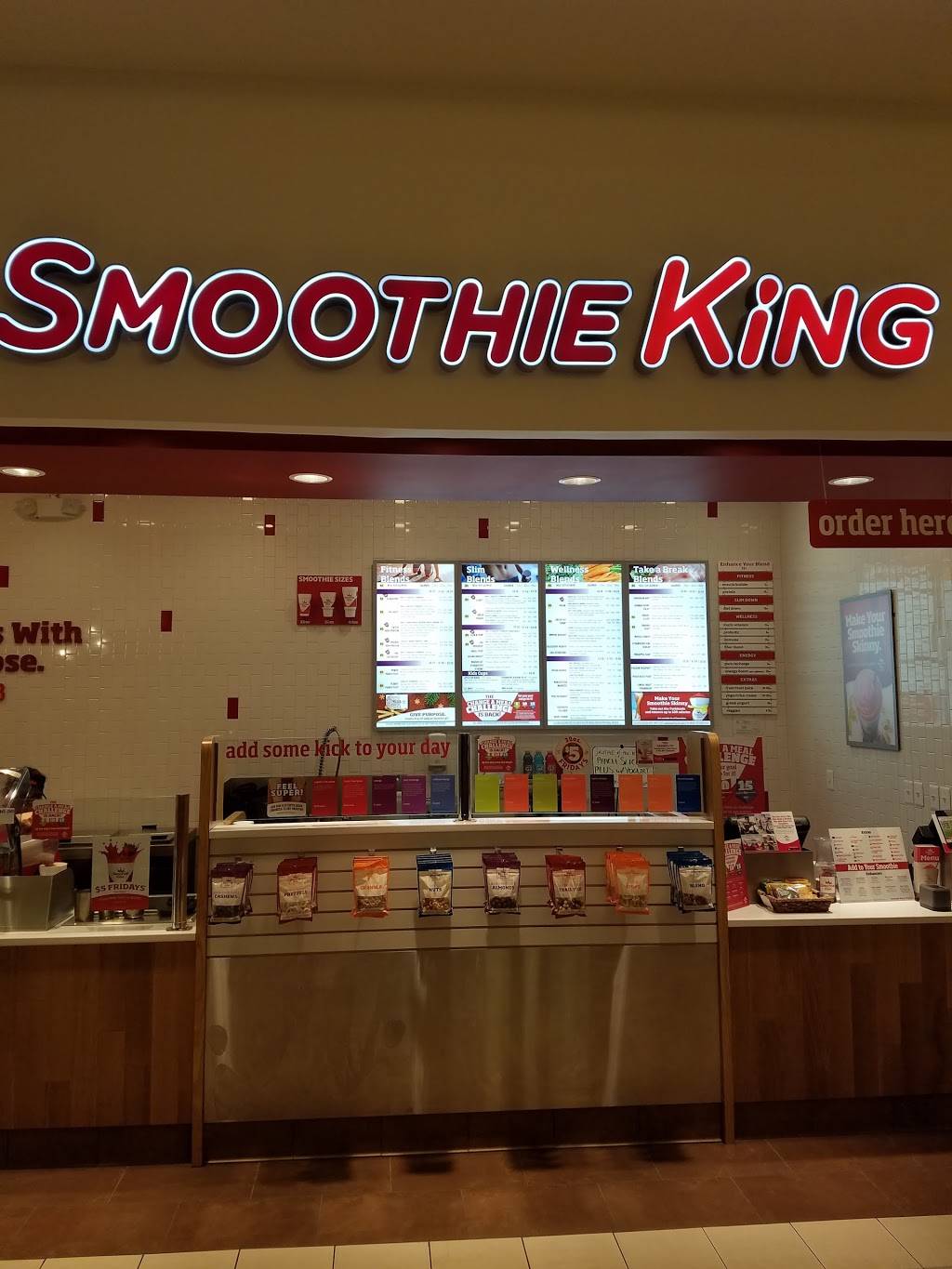 Smoothie King | restaurant | 21100 Dulles Town Center, Space B120, Dulles Town Center Mall, Sterling, VA 20166, USA | 7038584661 OR +1 703-858-4661