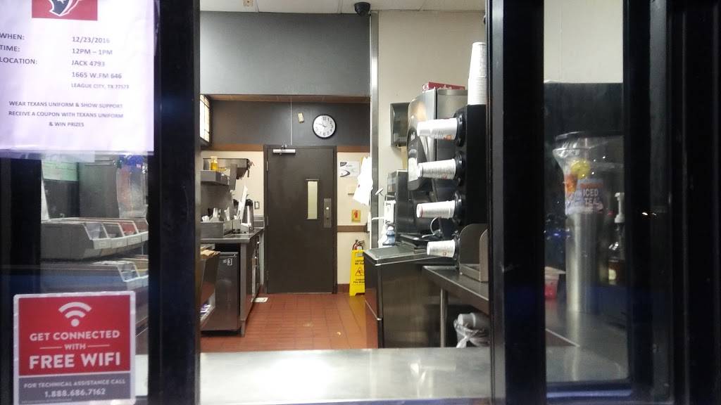 Jack in the Box | restaurant | 1908 E Main St, League City, TX 77573, USA | 2813389328 OR +1 281-338-9328