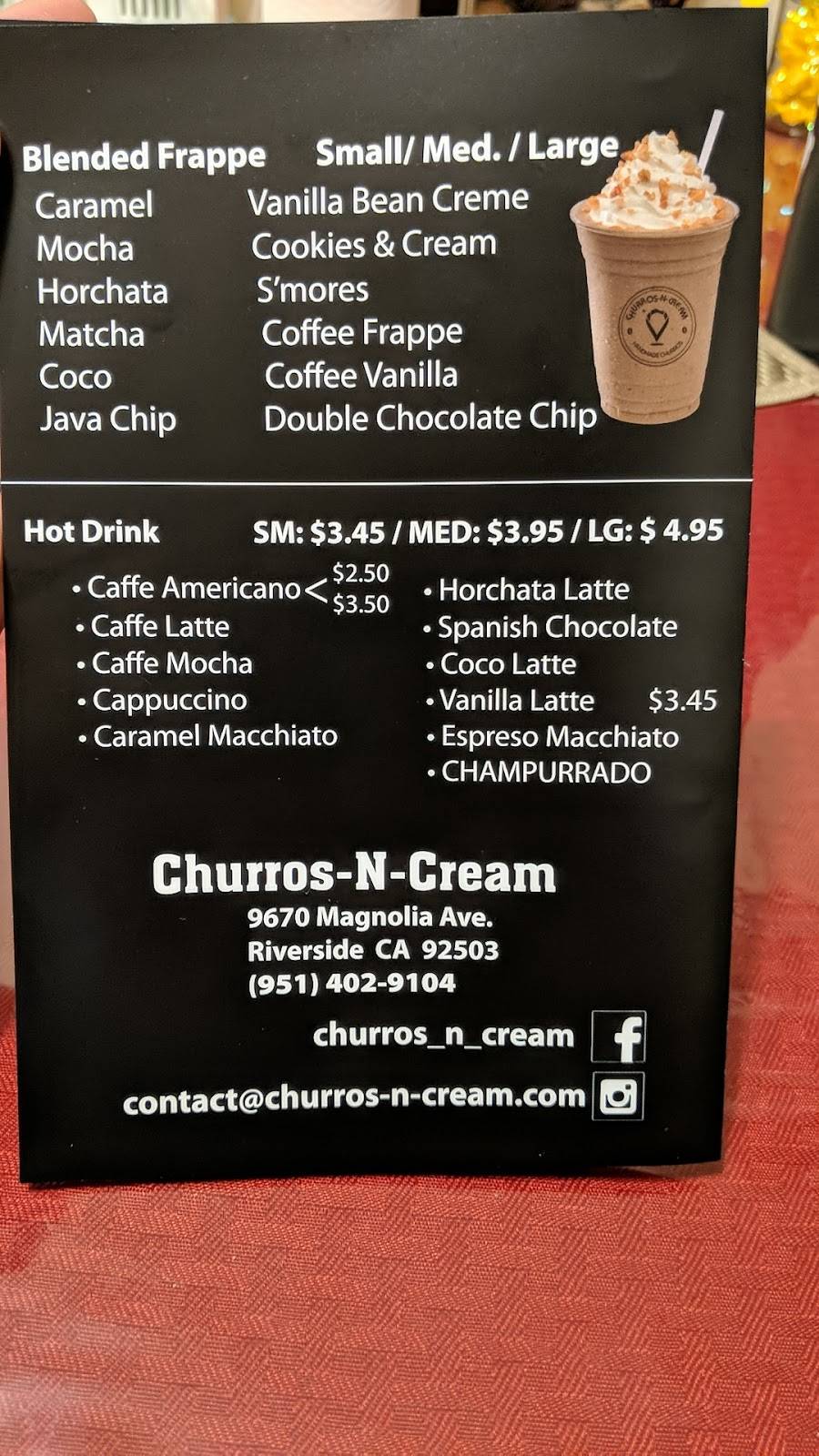 Churros-N-Cream | cafe | 9670 Magnolia Ave #105, Riverside, CA 92503, USA | 9514673745 OR +1 951-467-3745