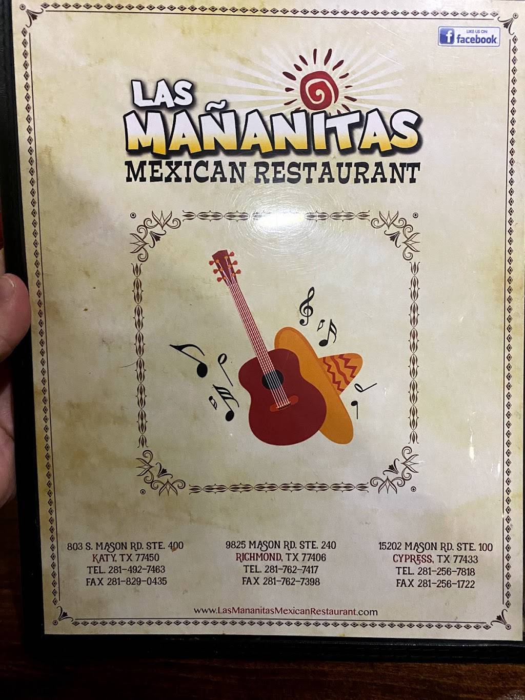 Las Mañanitas Mexican Restaurant | restaurant | 3861, 803 Mason Rd #400, Katy, TX 77450, USA | 2814927463 OR +1 281-492-7463