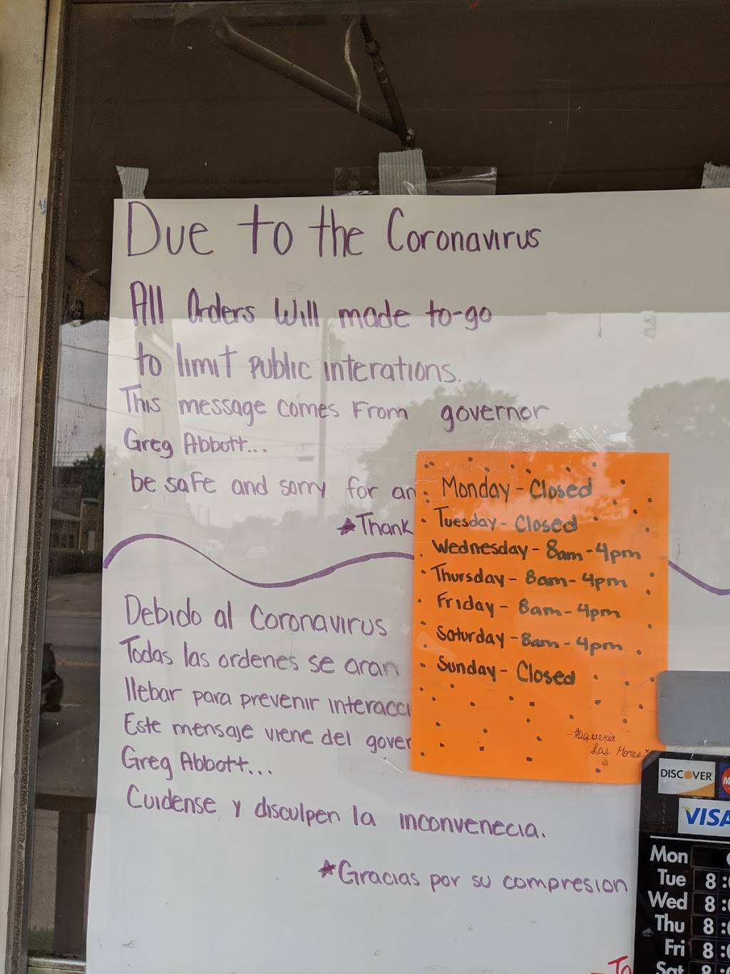 Taqueria Las Moras | restaurant | 106 W Montgomery St, Willis, TX 77378, USA | 9368904148 OR +1 936-890-4148