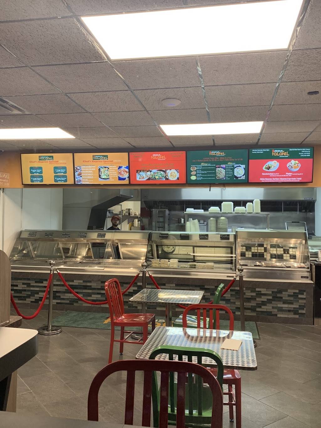 Famous Falafel | restaurant | 2330 West Rd, Trenton, MI 48183, USA | 7343658088 OR +1 734-365-8088