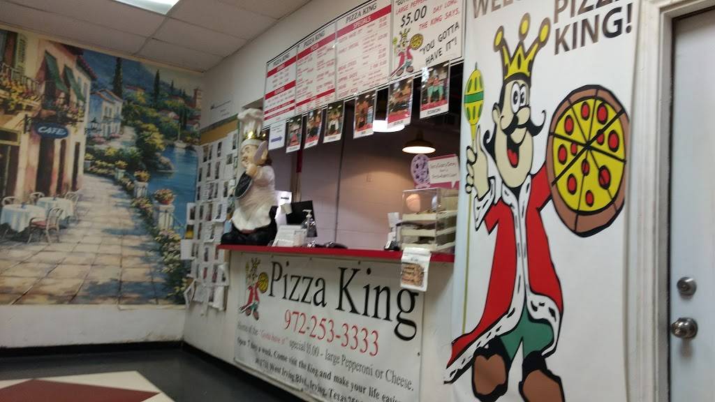 Pizza King of Irving | restaurant | 1711 W Irving Blvd #151, Irving, TX 75061, USA | 9722533333 OR +1 972-253-3333