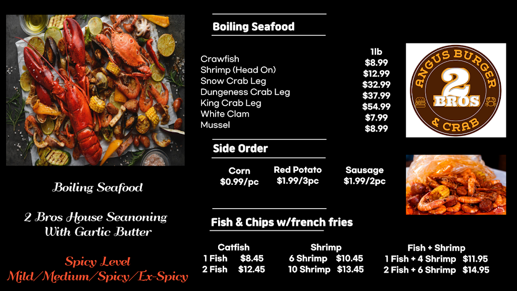 2 Bros Burger & Crab | restaurant | 13521 Perry Rd, Houston, TX 77070, USA | 3463144187 OR +1 346-314-4187